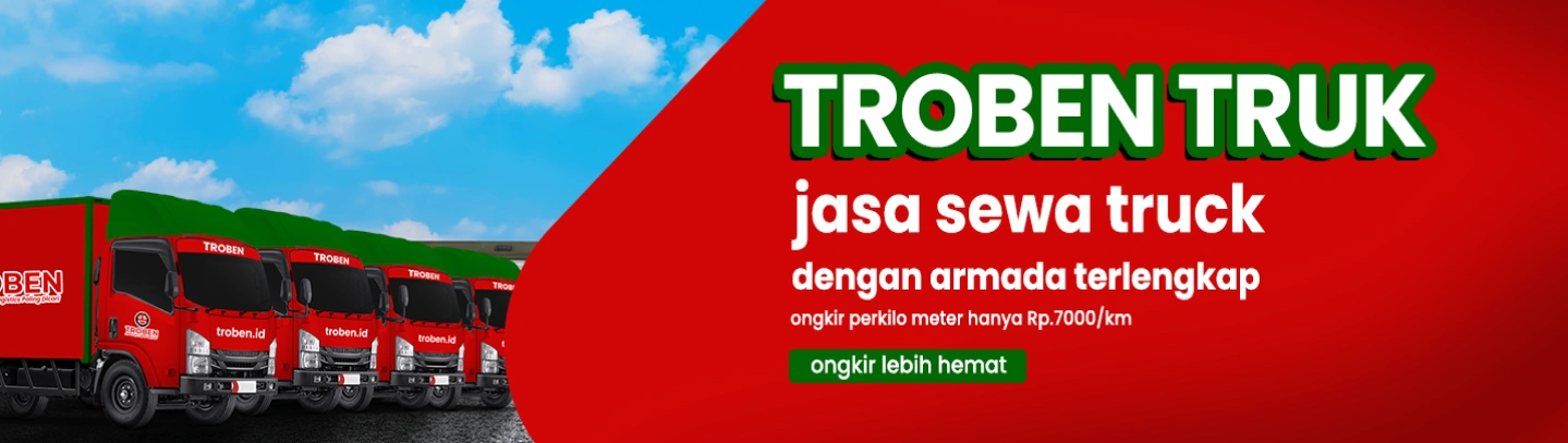 layanan sewa truk troben, perusahaan logistik dan ekspedisi indonesia