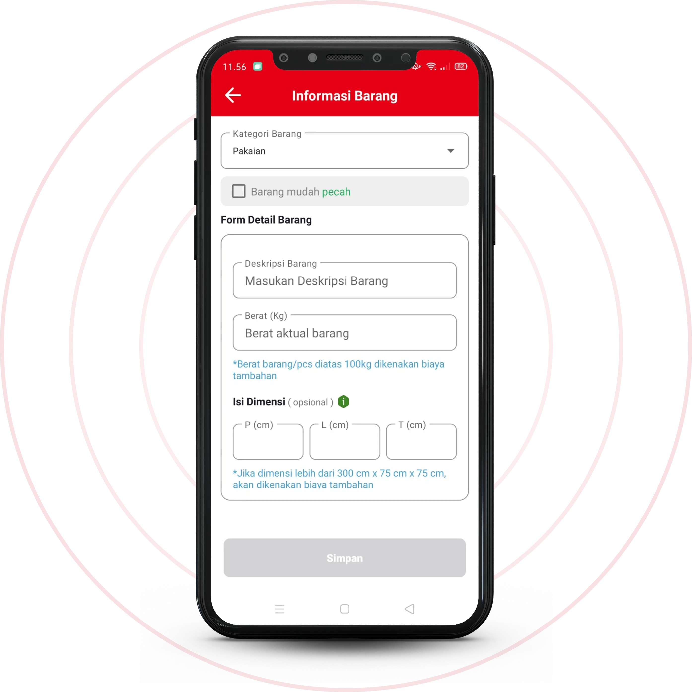 Masukkan ke Halaman Detail Barang