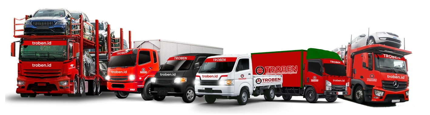 Berbagai jenis truk yang disewakan Troben Truk